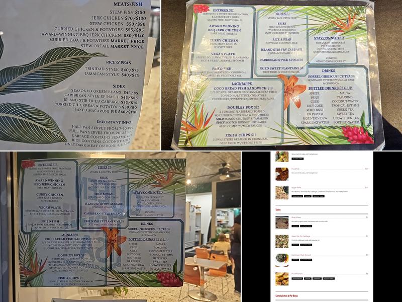 Queen Trini Lisa Menu