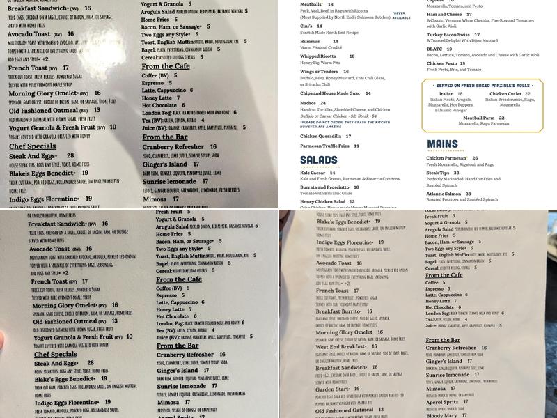 Blake's Kitchen + Bar Menu