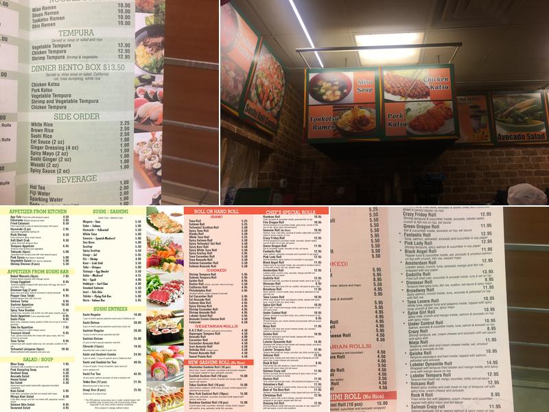 Amsterdam Sushi Menu