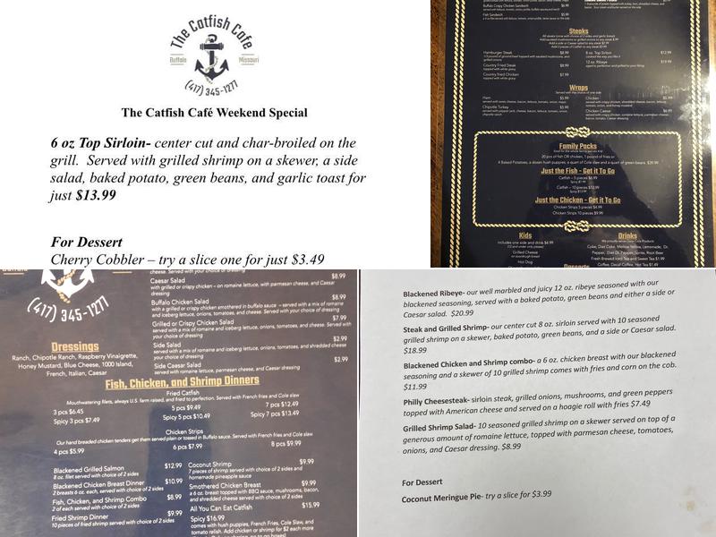 The Catfish Cafe Menu