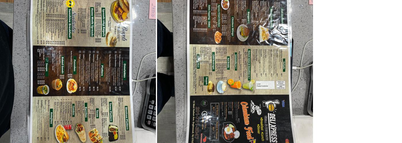 Deli express Menu