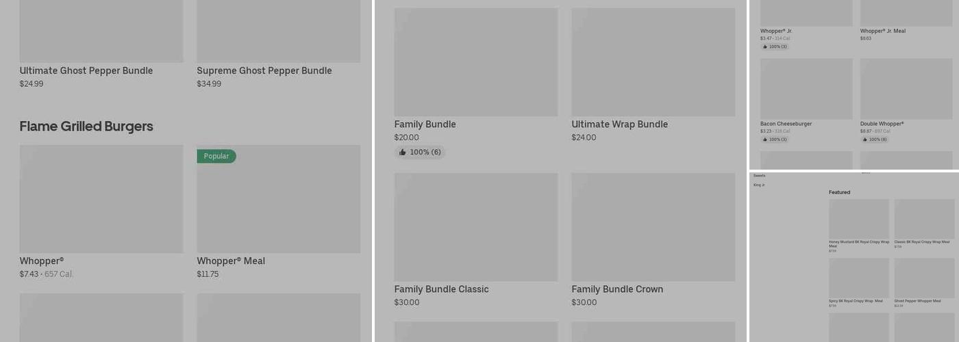 Burger King Menu