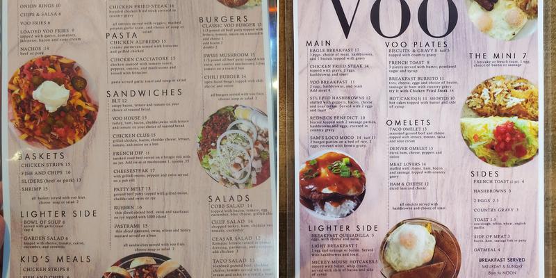 The Voo Menu
