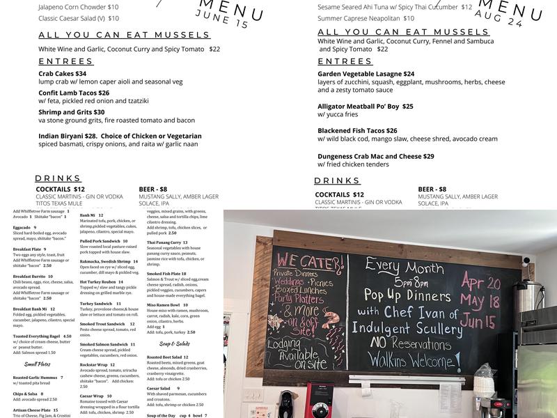 Off the Grid Menu