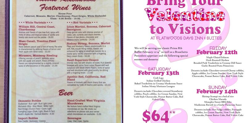 Visions Menu