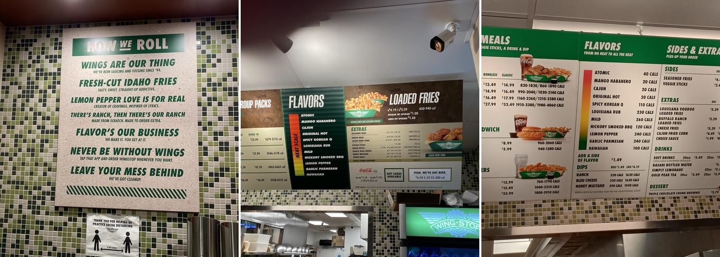 Wingstop Menu