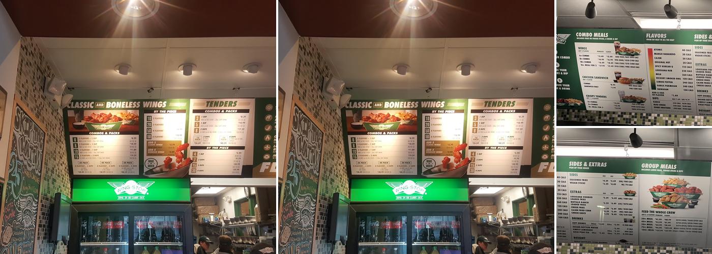 Wingstop Menu