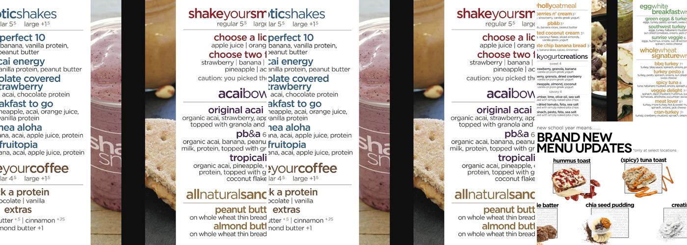 Shake Smart Menu