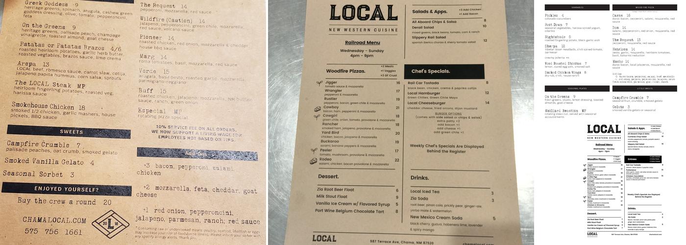 Local Menu