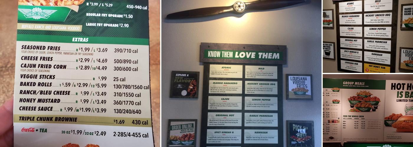 Wingstop Menu