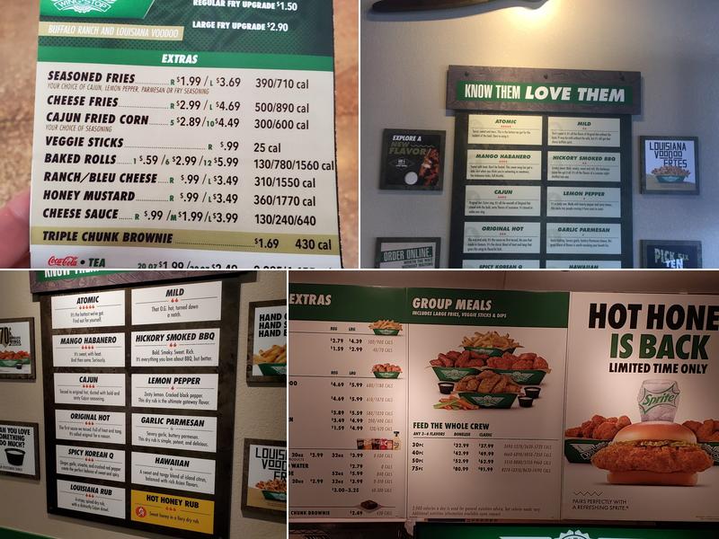 Wingstop Menu