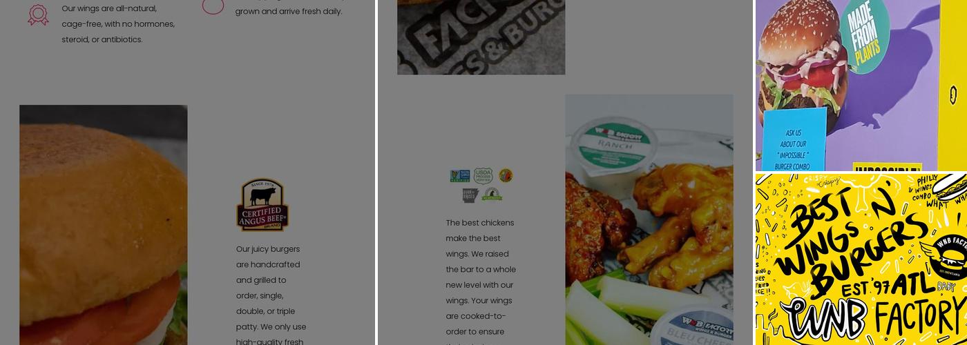 WNB Factory - Wings & Burger Menu