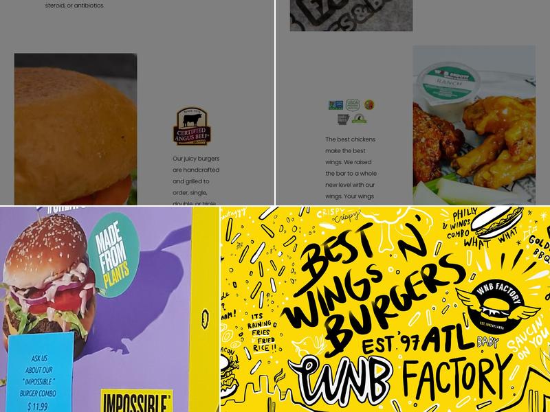 WNB Factory - Wings & Burger Menu