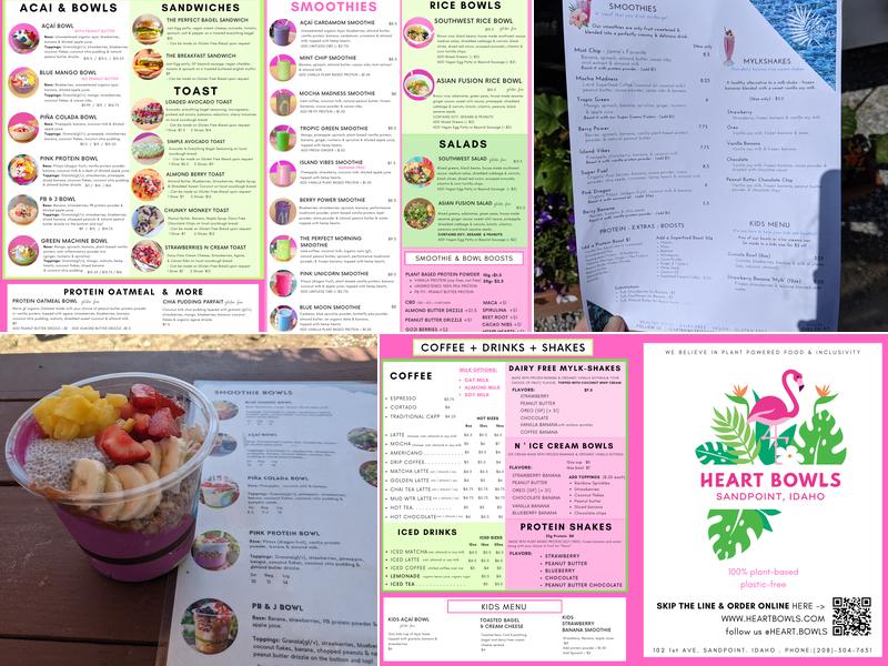 Heart Bowls Menu