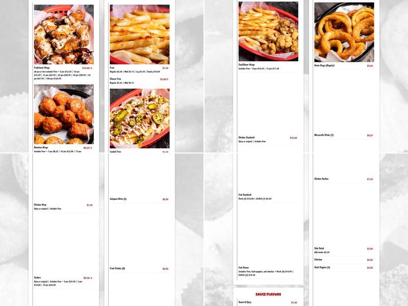 R&R Extreme Wings Bar and Grill Menu