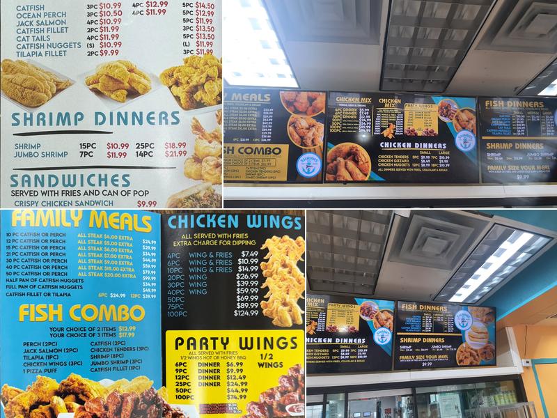 Sharks Fish & Chicken Menu