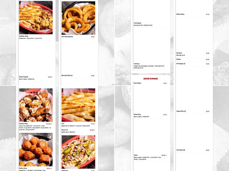 R&R Extreme Wings- Michigan RD Menu