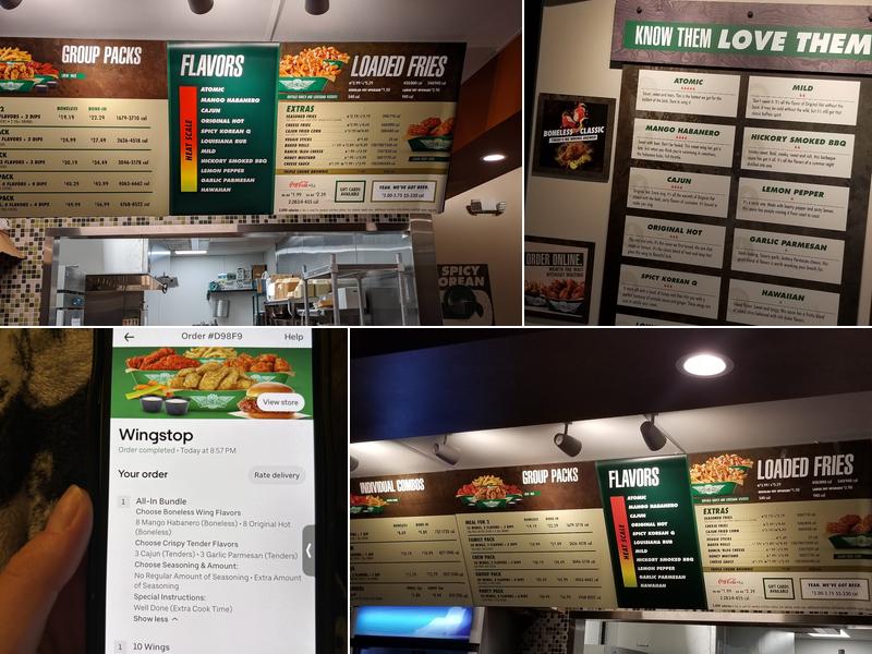 Wingstop Menu