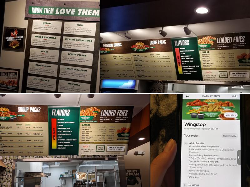 Wingstop Menu