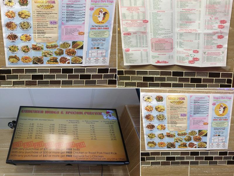 Wings & More Wings Menu