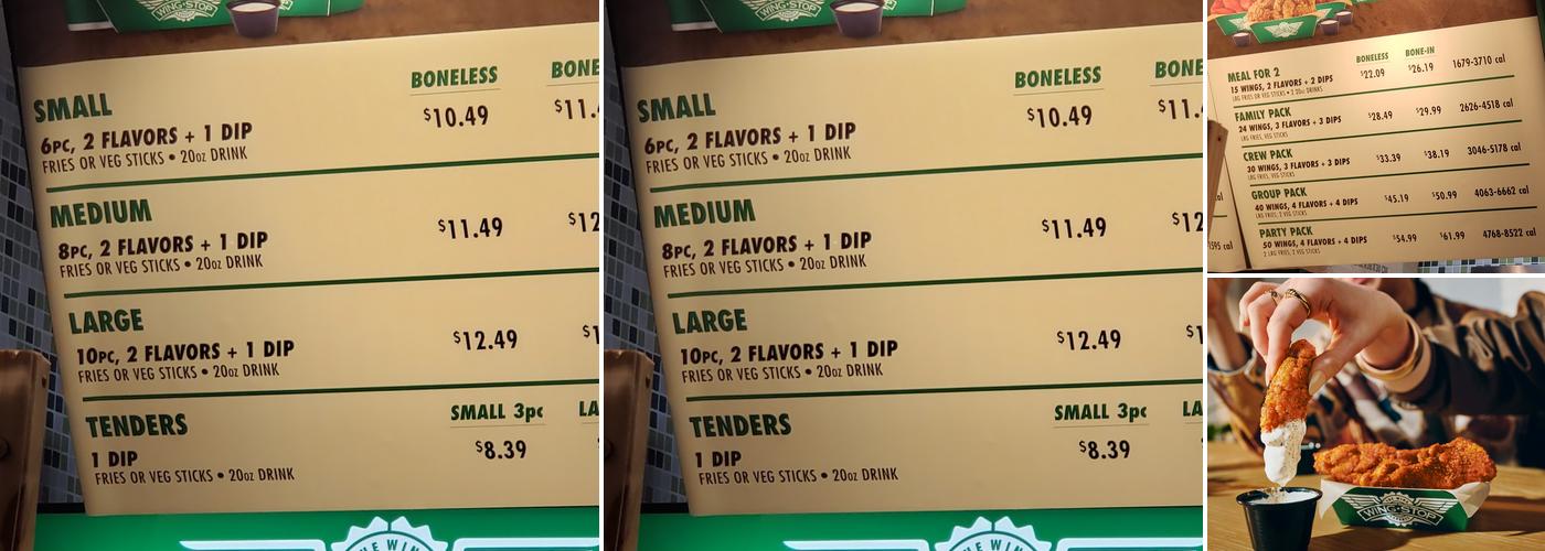 Wingstop Menu