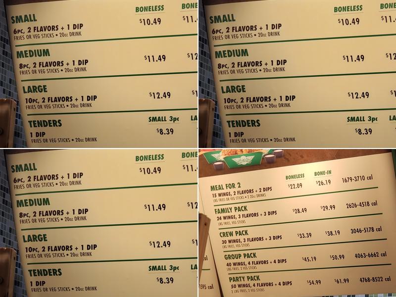 Wingstop Menu