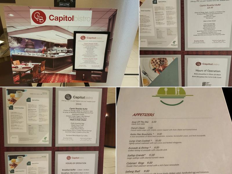 Capitol Bistro Menu