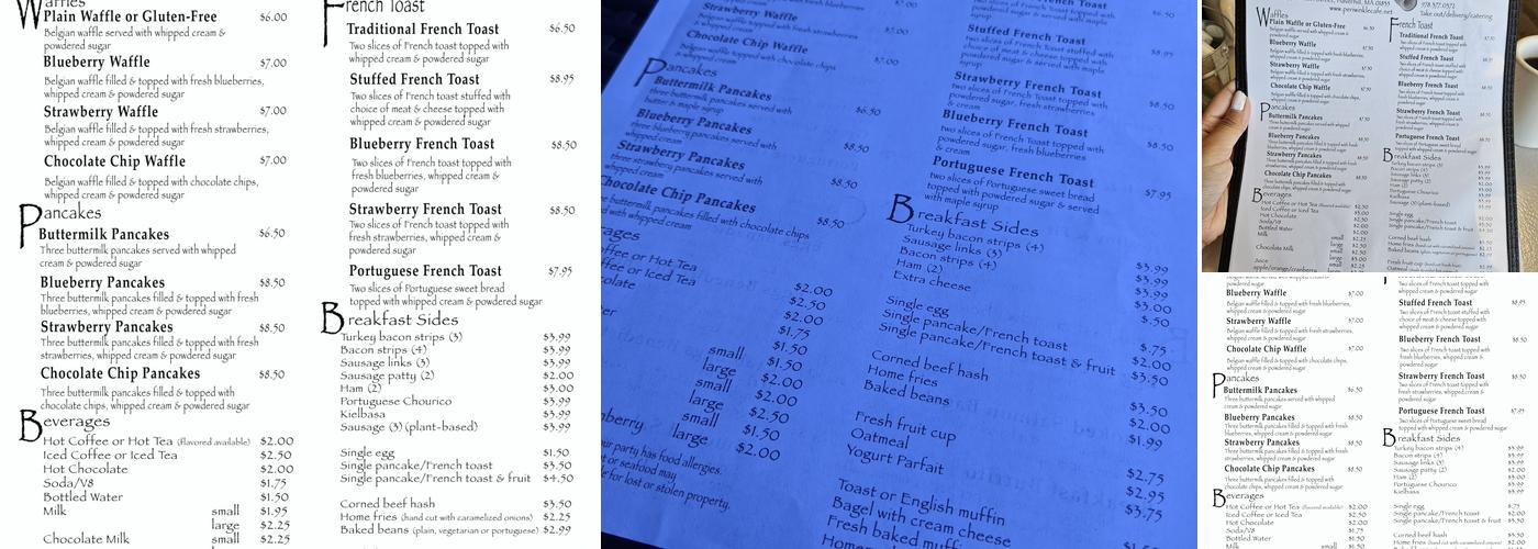 Periwinkle Cafe Menu