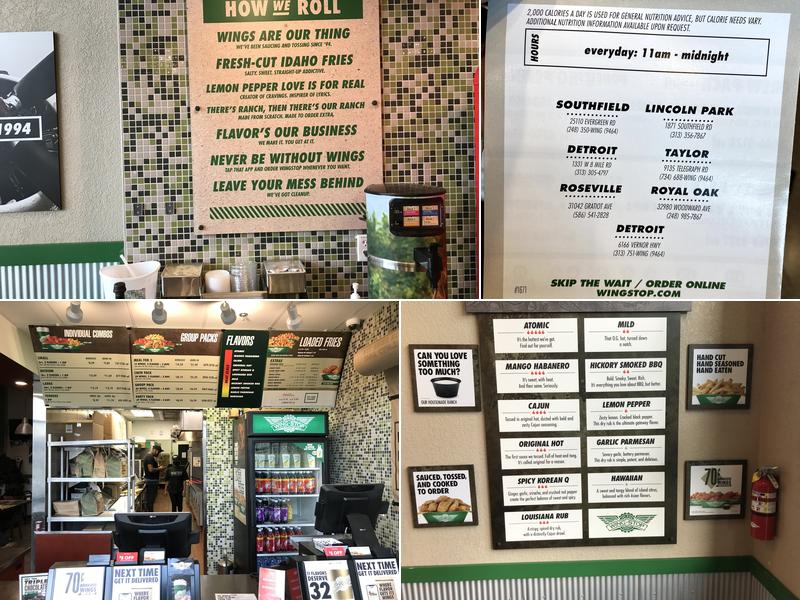 Wingstop Menu