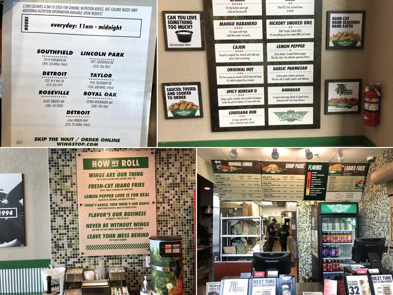 Wingstop Menu