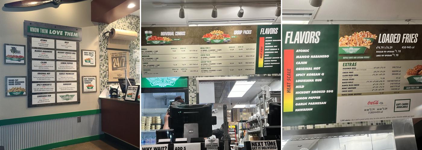 Wingstop Menu
