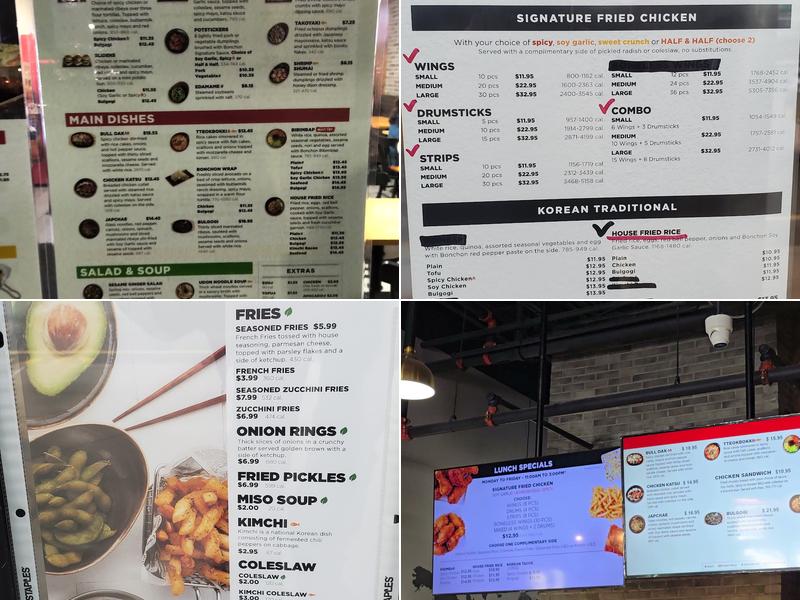 Bonchon Hackensack Menu