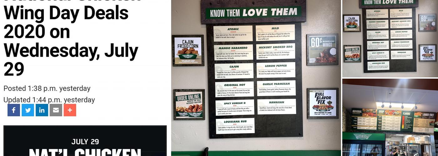 Wingstop Menu