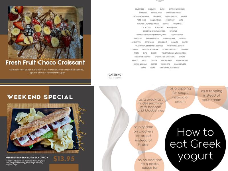 Ellinikon Agora, Greek Market Menu