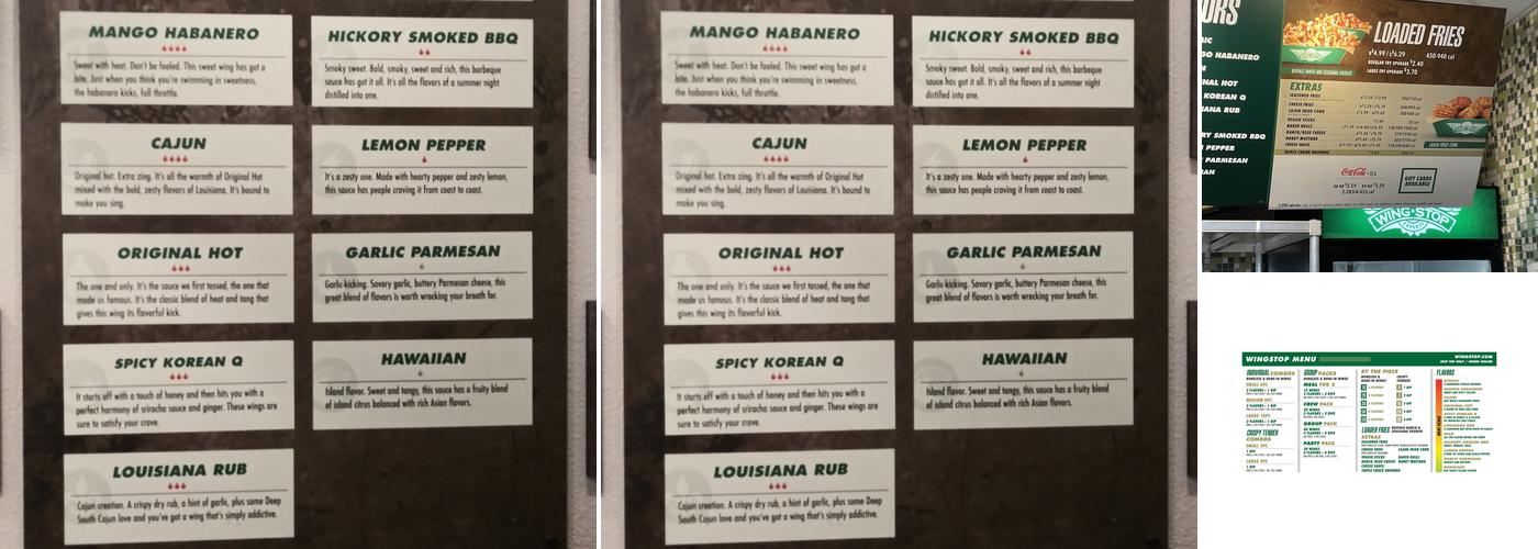 Wingstop Menu