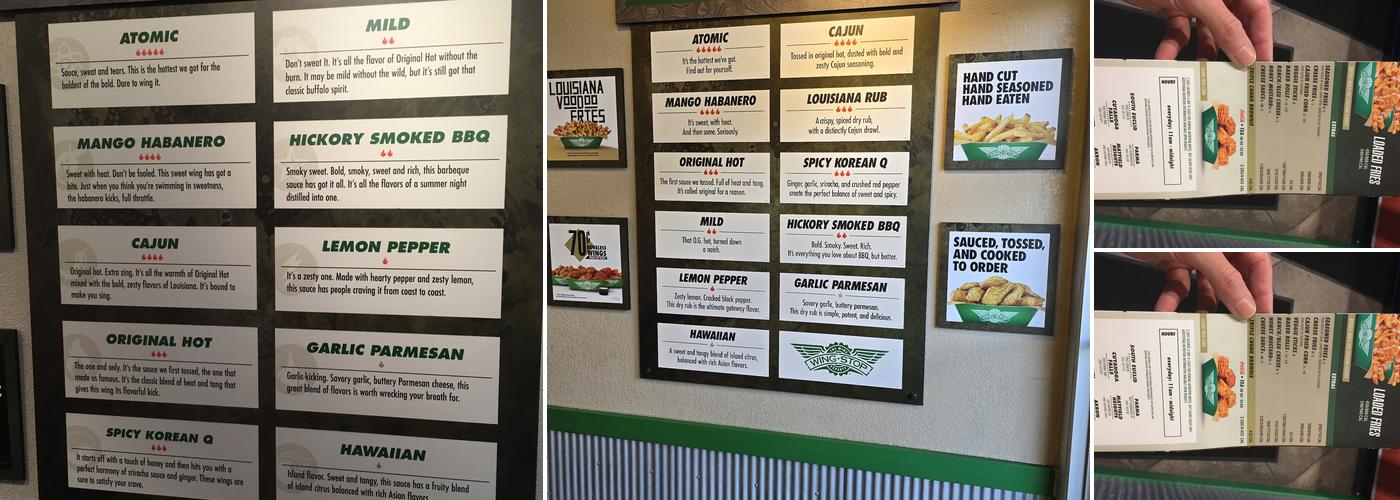Wingstop Menu