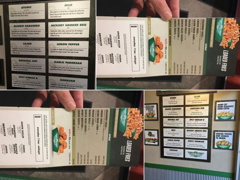Wingstop Menu