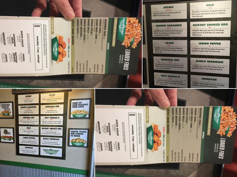 Wingstop Menu