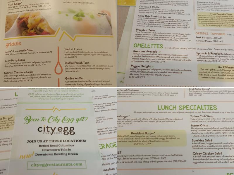 Scramblers Menu