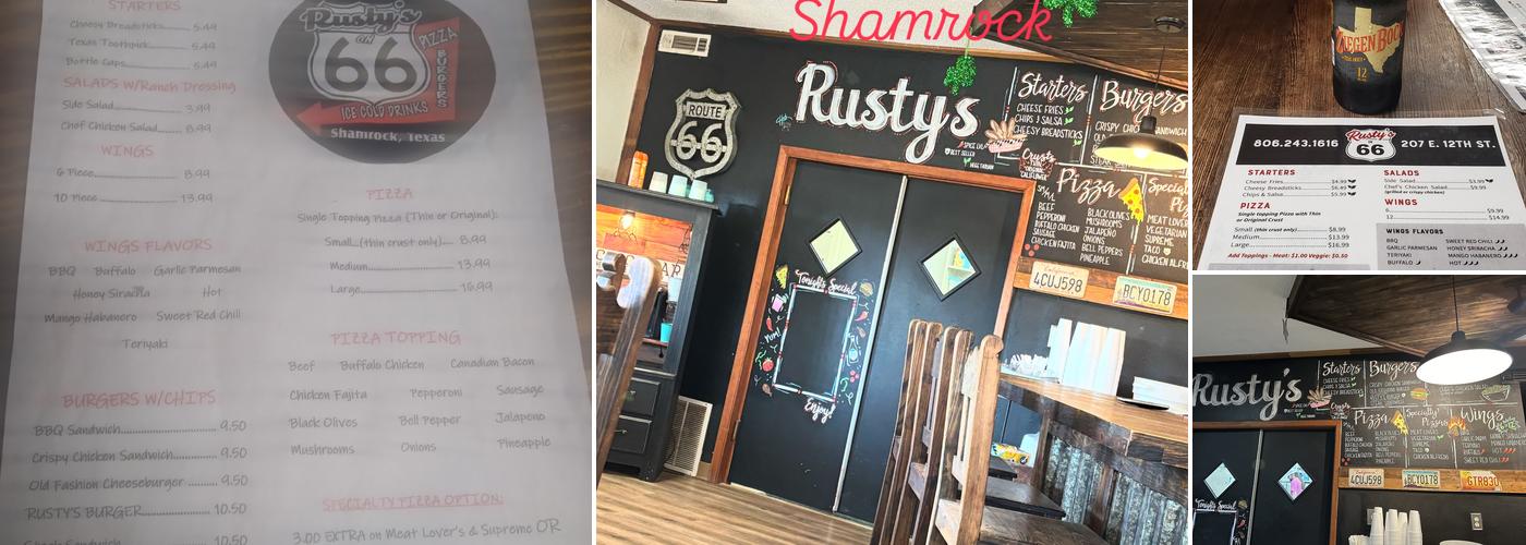 Rusty's on 66 Menu