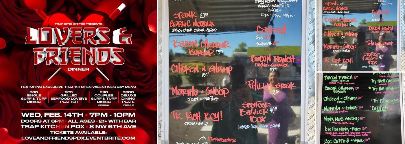 Trap Kitchen Menu