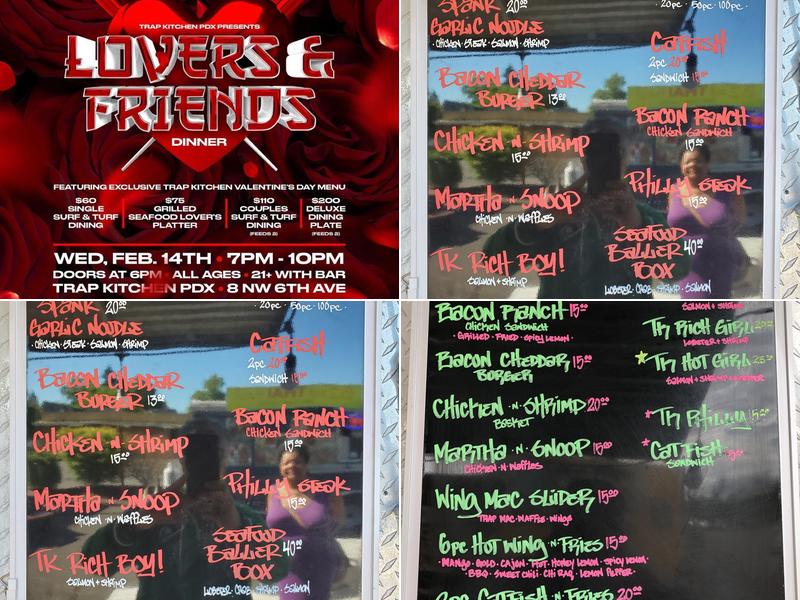 Trap Kitchen Menu