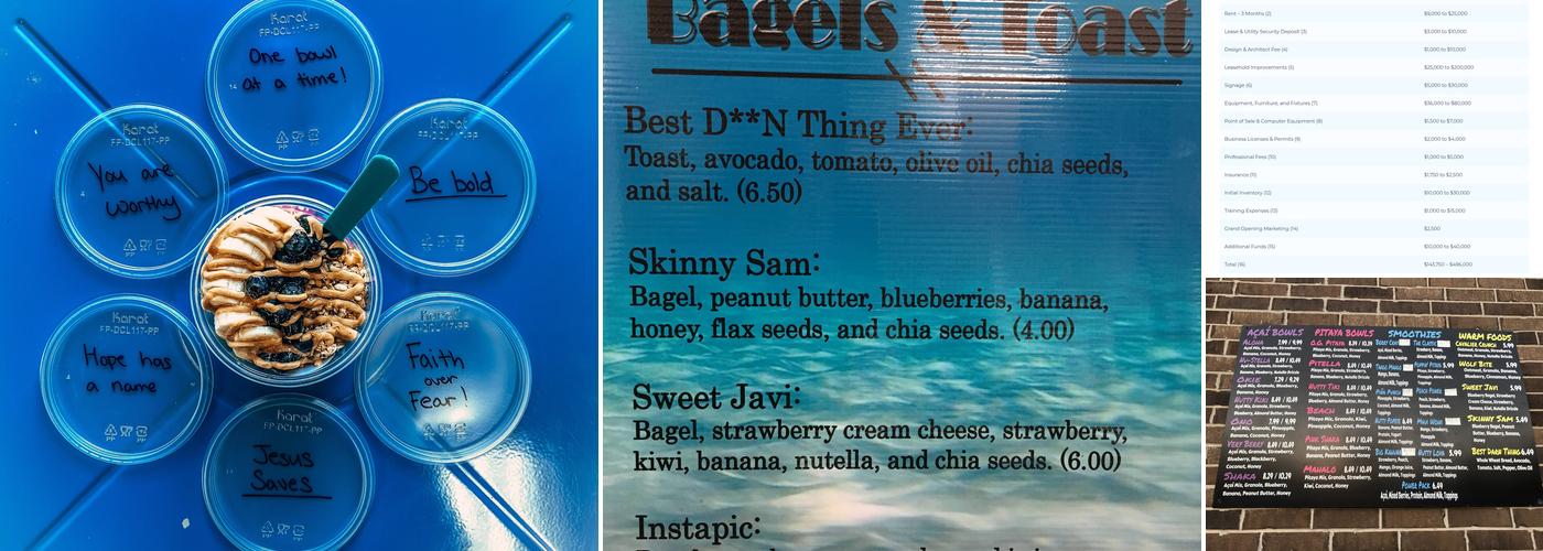 Surf Bar Menu