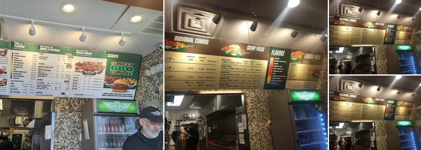 Wingstop Menu