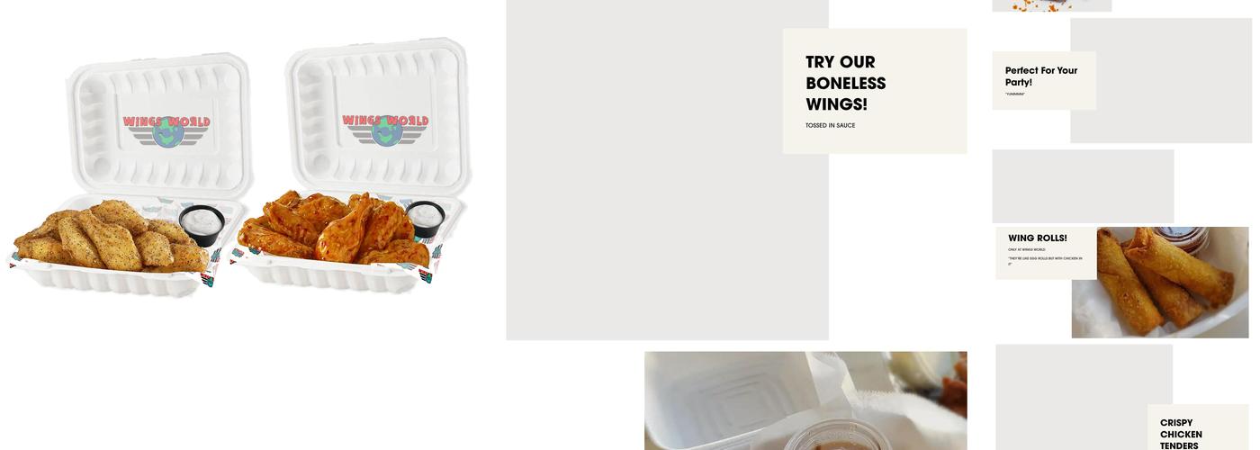 Wings World MLK Menu