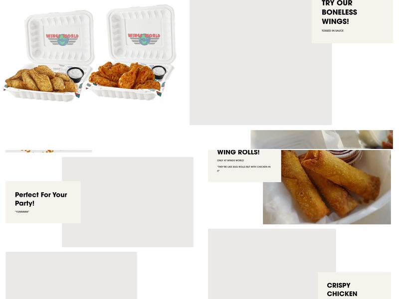 Wings World MLK Menu