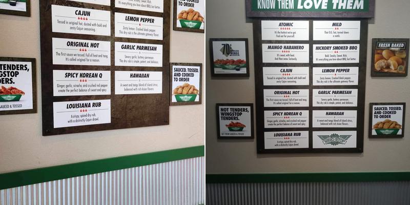 Wingstop Menu