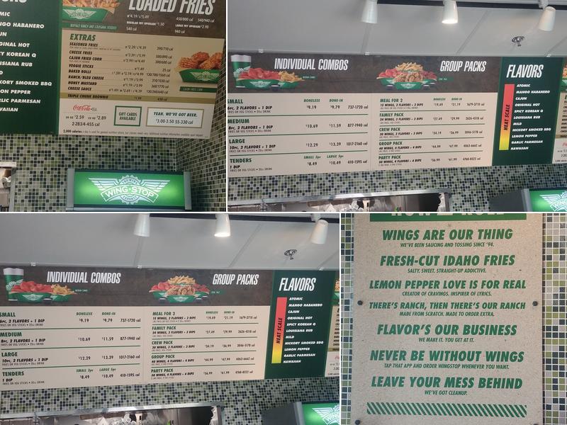 Wingstop Menu