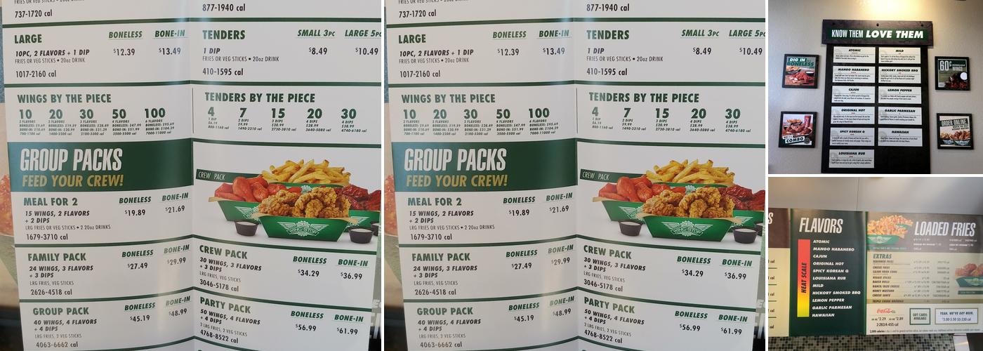 Wingstop Menu