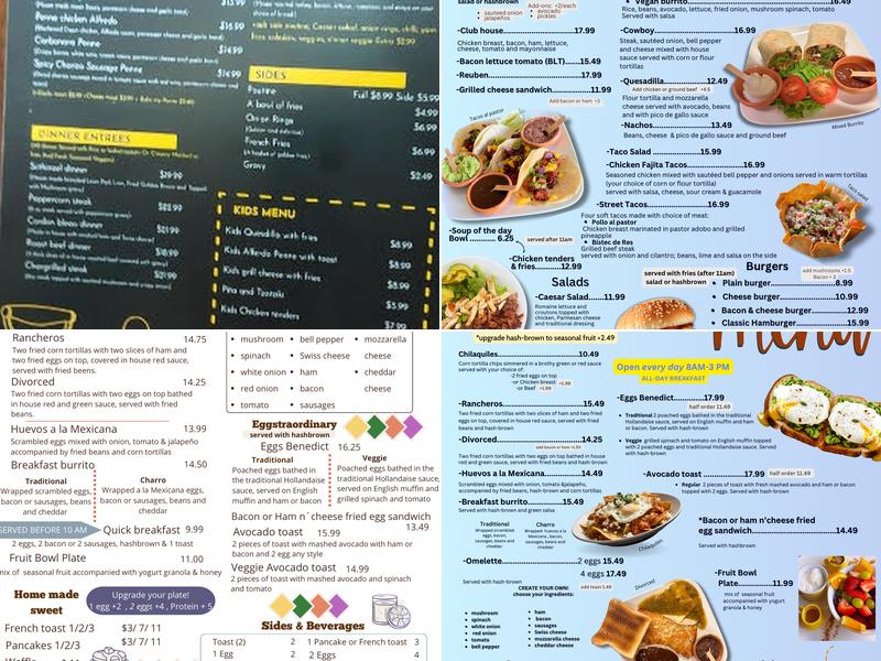 Aldergrove Cafe /Jimmy Pumpkin Menu